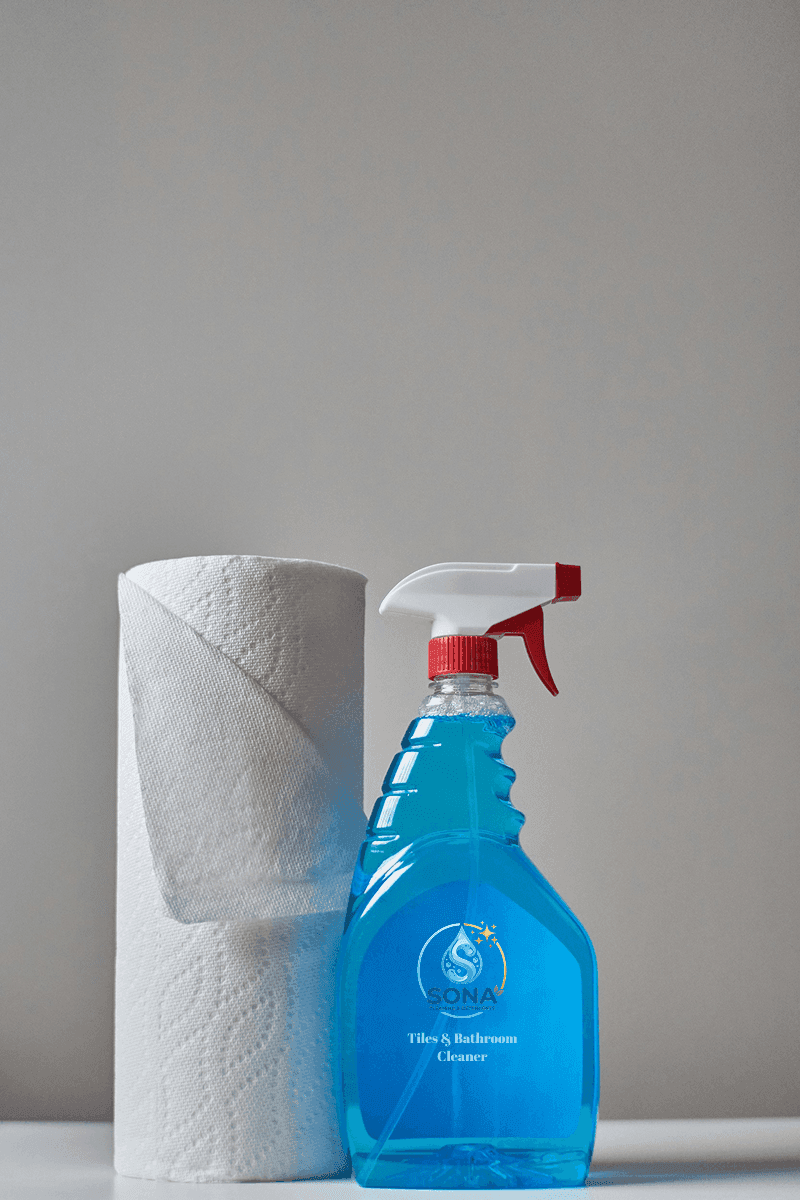 Sona Bathroom Tile & Surface Cleaner — Case of 12 × 1L Spray